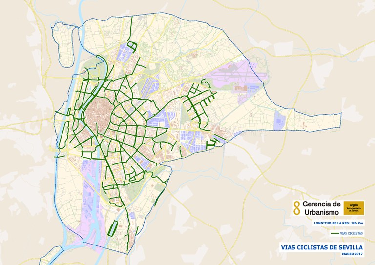 foto del mapa plano carril bici actualizado marzo 2017
