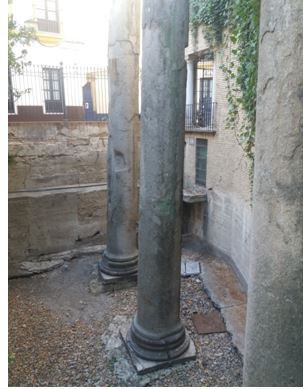 Columnas a cota original