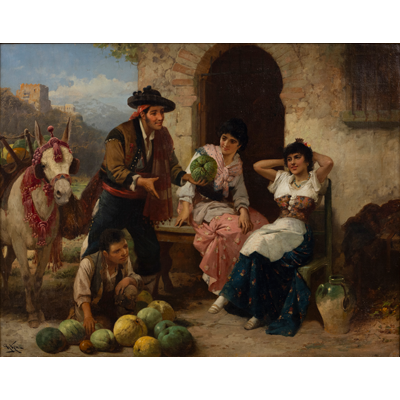 El vendedor de frutas - Miniatura