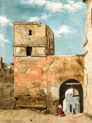 Vista antigua puerta de Córdoba