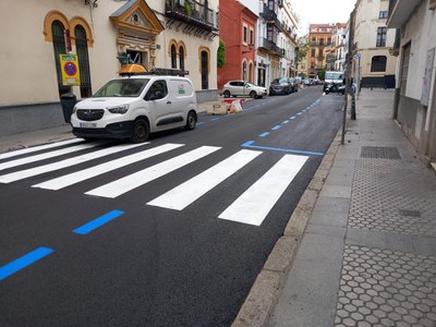 calle San Gregorio reasfaltado calle San Gregorio reasfaltado