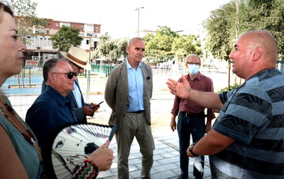 Plaza de la Candelaria fin (visita alcalde A. Muñoz)