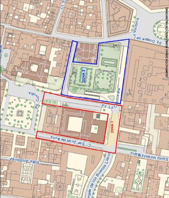 Delimitación zonas proyecto reurbanización Delimitación zonas proyecto reurbanización