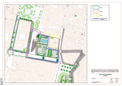 Plano de fases obras Plaza de la Concordia Plano de fases obras Plaza de la Concordia