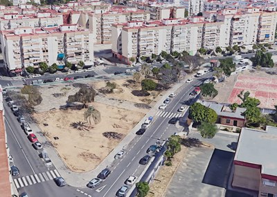 Plaza del Olivo antes obras Plaza del Olivo antes obras