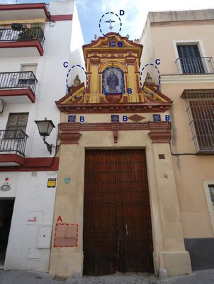 PORTADA DE ACCESO POR CALLE SANTA CLARA PORTADA DE ACCESO POR CALLE SANTA CLARA