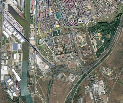 Vista aérea de la zona sur de Sevilla donde se localizan los nuevos desarrollos en marcha