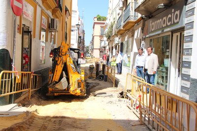 Trabajos de reurbanización actualmente en marcha 