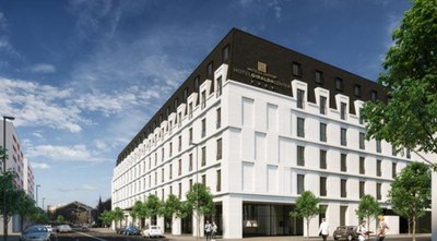 Recreación virtual del futuro hotel previsto 