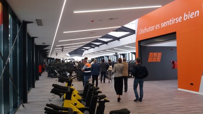 Imagen del interior de una de las salas con que cuenta el nuevo gimnasio construido