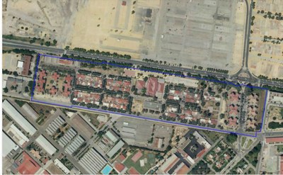 Imagen aérea del barrio de Tablada, en los Remedios 