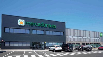 Ejemplo de nave logística de Mercadona como la que pretende construir en Sevilla