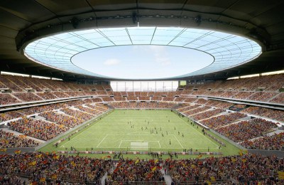 Interior del estadio de la Cartuja