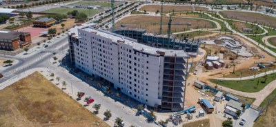 Viviendas construidas en Hacienda el Rosario correspondientes a la primera fase del desarrollo residencial previsto