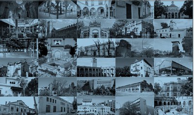 Grupo de algunos de los bienes arquitectónicos incluidos en el Plan Director