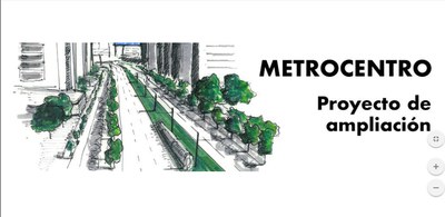 Recreación del proyecto de ampliación del metrocentro hasta la estación de Santa Justa