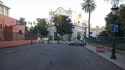 Alrededores del teatro Lope de Vega, en el interior del ámbito que va a ser reordenado