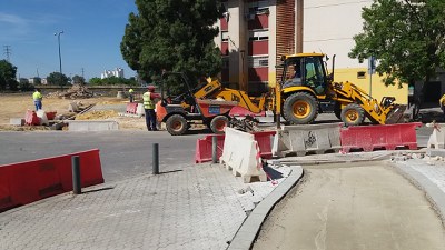 Imagen de los trabajos que se ejecutan en este momento