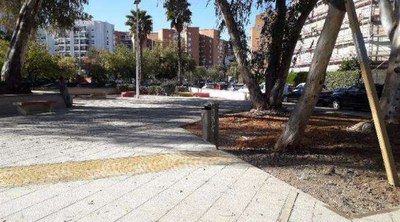 Aspecto de la plaza de la calle Bogotá tras las obras de mejora realizadas