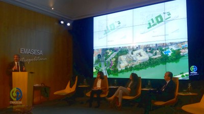 Intervención del Jefe del Servicio de Planeamiento de la Gerencia de Urbanismo durante la jornada de participación