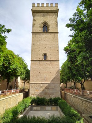 Así luce la Torre de don Fadrique por su cara sur tras las obras realizadas