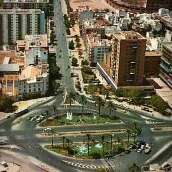 Imagen aérea de la rotonda de la Gran Plaza en su estado actual