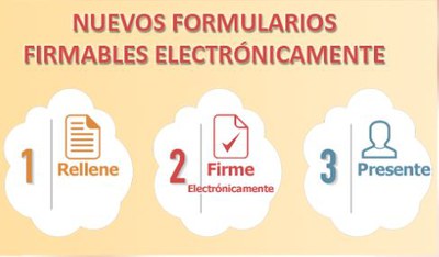 Con los nuevos formularios ya no es necesario imprimir ni escanear el documento antes de su presentación digital