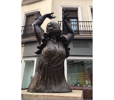 Así luce la escultura tras los trabajos de conservación