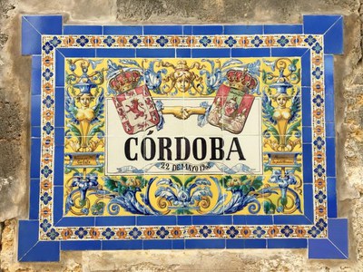 Estado del azulejo nominativo tras los trabajos de restauración