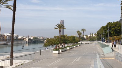 Imagen actual de la zona del Paseo Marqués de Contadero que será entoldada