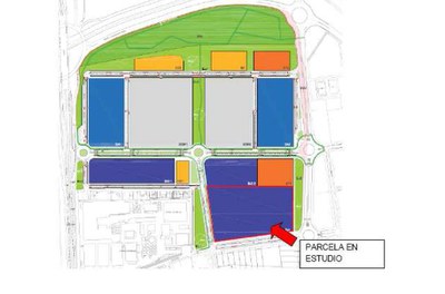Plano de situación y emplazamiento de la parcela que acogerá este nuevo proyecto empresarial en el Higuerón Sur