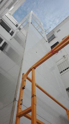 Trabajos de instalación de un ascensor subvencionado en la anterior convocatoria de las ayudas