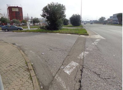 Aspecto actual de la Glorieta de San José de Palmete, que será reformada
