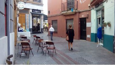 La calle Regina, en el Casco Antiguo, es uno de los espacios que será intervenido con estos criterios