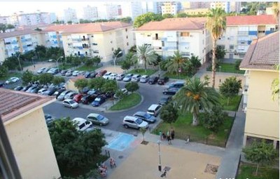 Plaza Encina del Rey y bloques de viviendas de alrededor