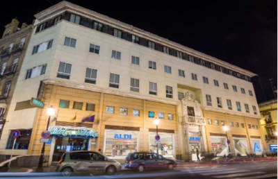 Recreación del futuro establecimiento de la firma Aldi en la Plaza del Duque