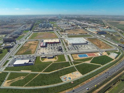 Vista aérea delparque empresarial Higuerón Sur, en la zona norte de Sevilla