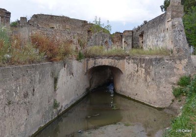 Restos del Molino del antiguo convento de San Juan de los Teatinos, localizados en una de las parcelas obtenidas por el municipio