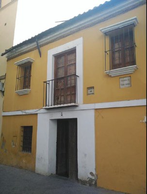 Fachada de la casa donde nació el pintor Diego Velázquez, a finales del siglo XVI