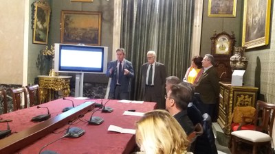 Momento de la presentación de los proyectos de inversión previstos