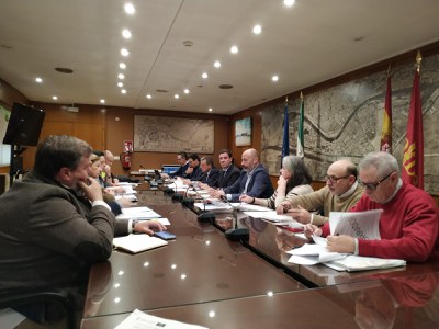 Imagen de un momento de la reunión de la Comisión de Terraza de Veladores