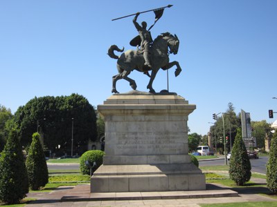 El monumento al Cid Campeador, en la Avda. del Cid de Sevilla, ha sido objeto de trabajos de conservación recentemente