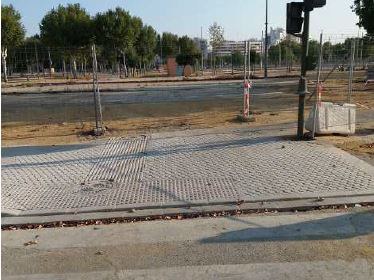 Estado actual de la calle Antonio Bienvenida, donde se conformará un itinerario peatonal 