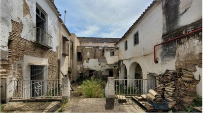 Vista desde el patio del tendedero del desaparecido claustro de las novicias, uno de los espacios a recuperar en las siguientes intervenciones