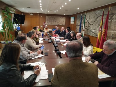 Un momento de la reunión celebrada en la Gerencia de Urbanismo 